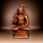 Brown Copper Idols, Handmade, Nammazhwar 2.5 Inches, 195G Pack Of 1 Piece