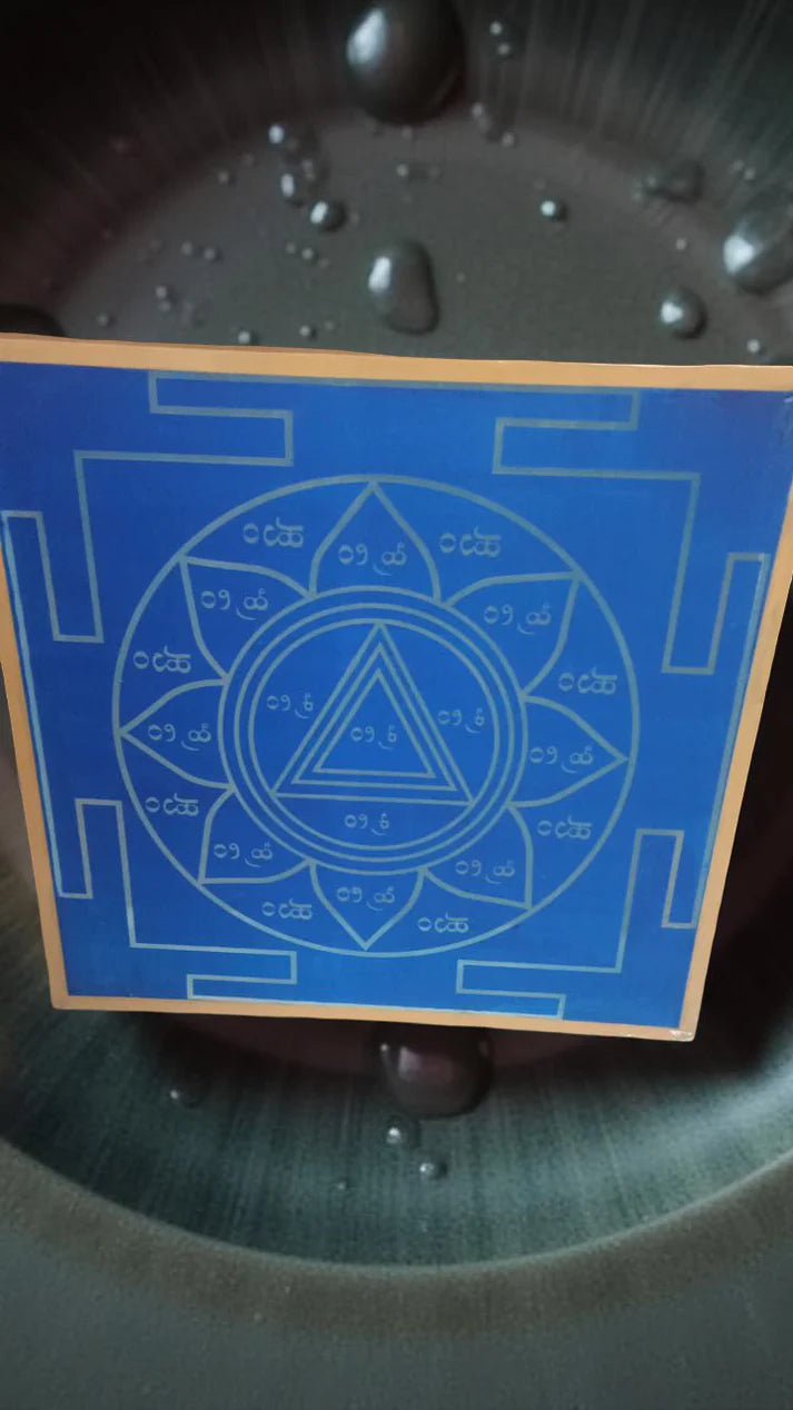 Unikraf  Jumbo Sidda kali Manadala Yantra  Rangoli Stencil Wooden 30x30 Inches Pack of 1 piece