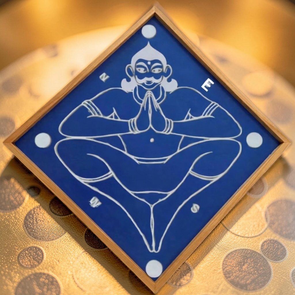 Vastu Purusha Yantra Rangoli Design Stencil Wooden  Pack of 1 piece