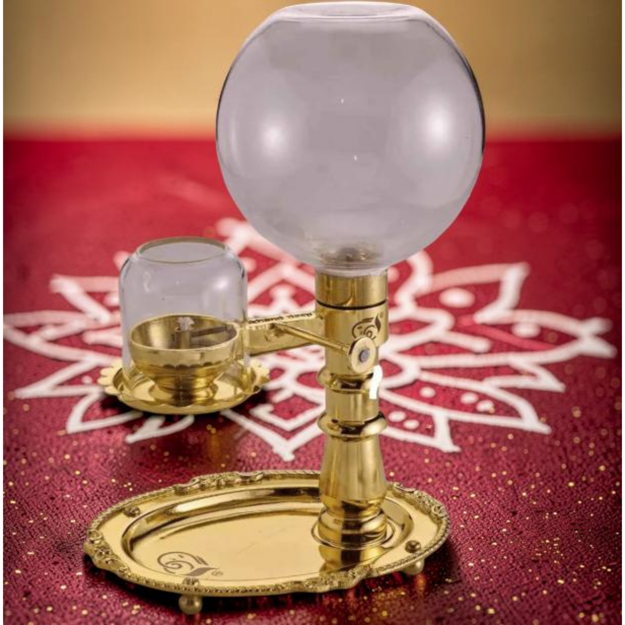 Akhand Diya with Adjustable Wick : 1 Liter Oil Only