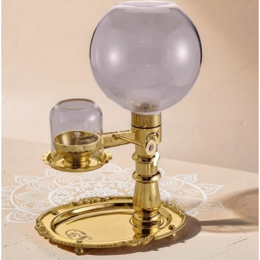 Akhand Diya with Adjustable Wick : 1 Liter Oil Only