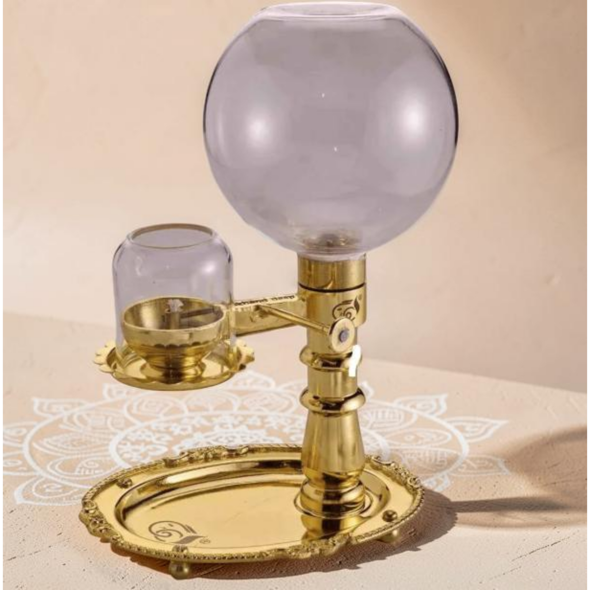 Akhand Diya with Adjustable Wick : 1 Liter Oil Only