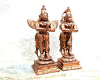 Brownish-Orange Copper Idolsby, 10.2 Cm, Handmade Anuman Garuda 472Grams, Patina Antique Finish, Pack Of 1 Piece