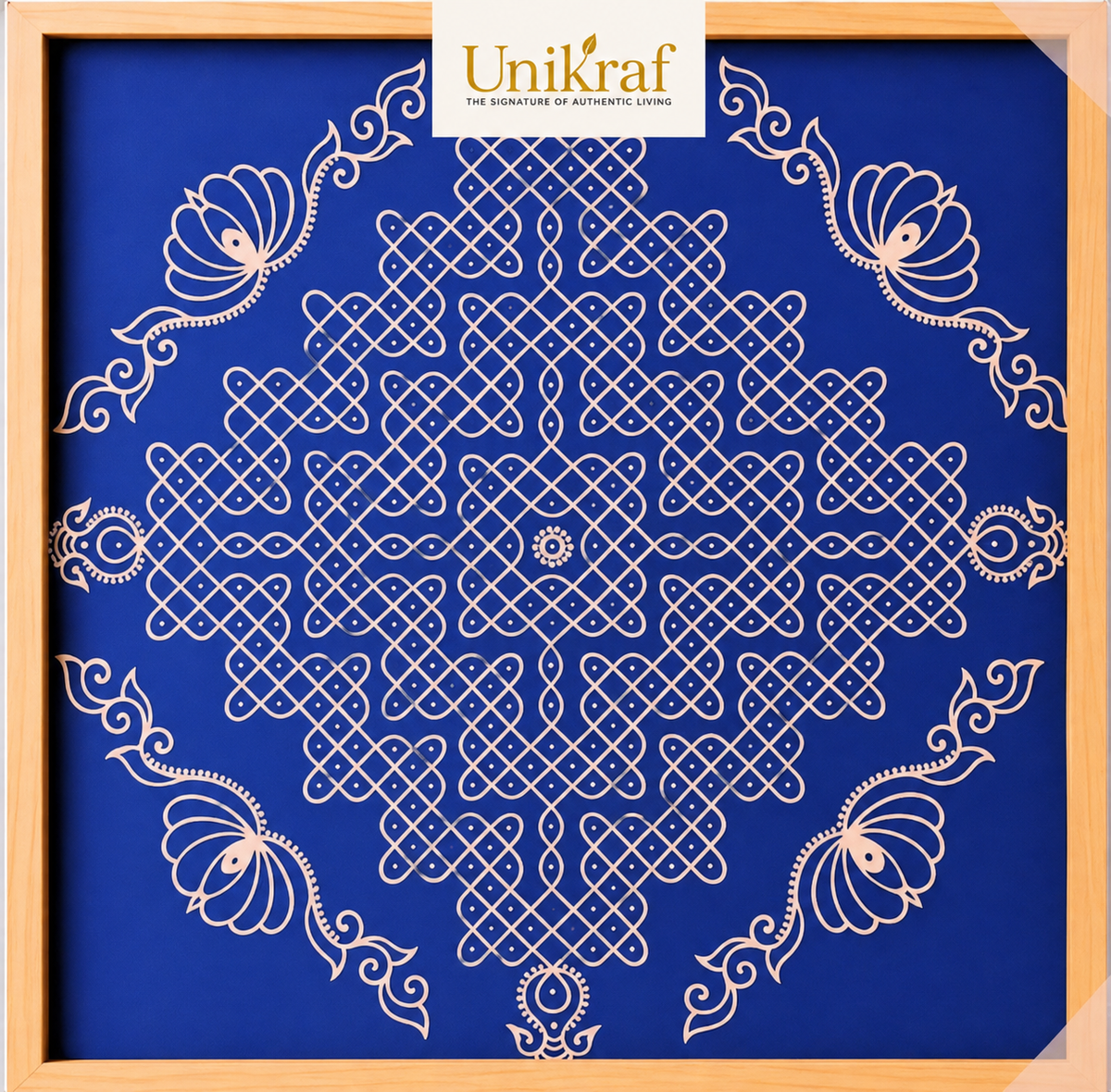 Biggest Maha Ananta Kolam Stencil : 40 Inch - WJ4008 -  Unikraf Yantra