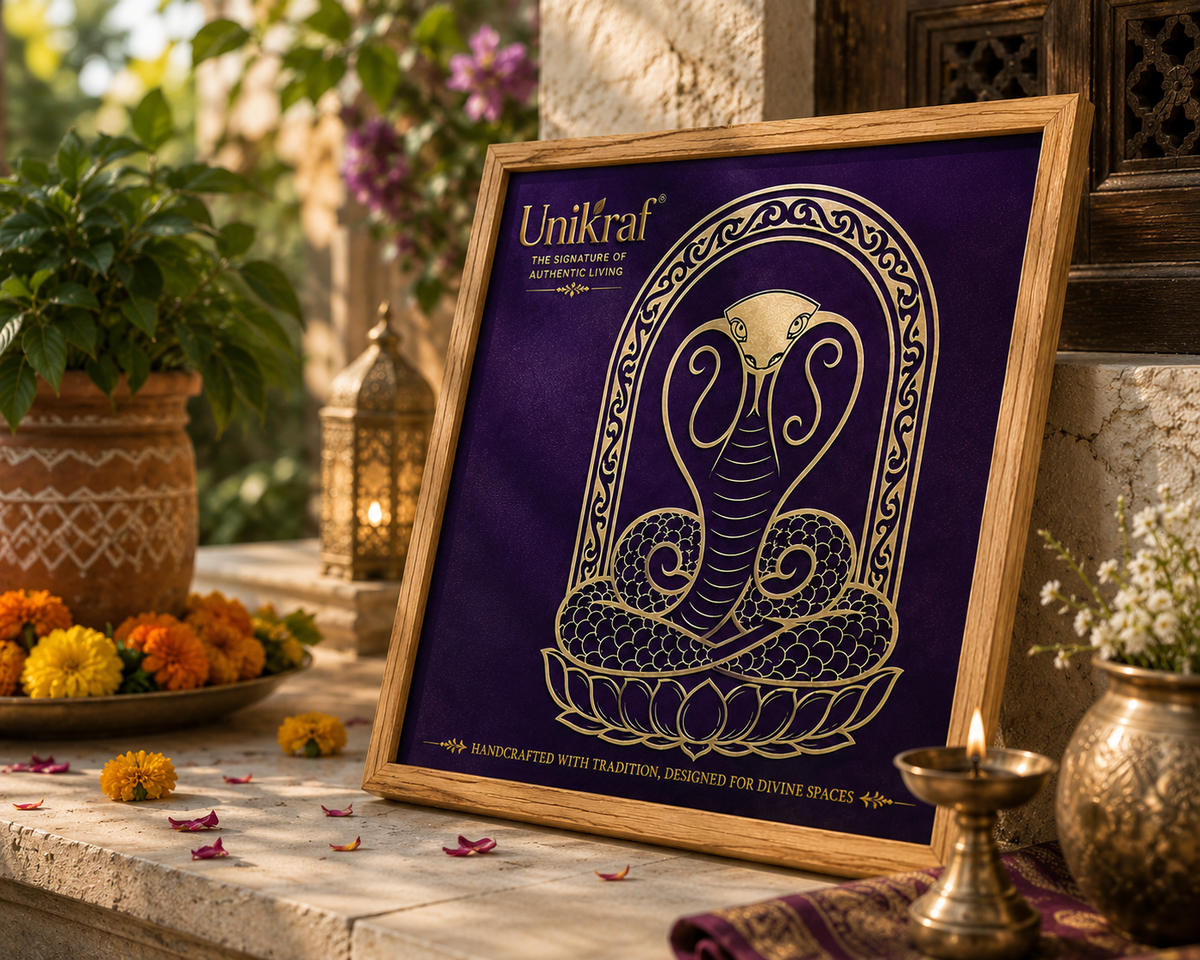 Naga Yantra rangoli Model 4  wooden Stencil - Symbol of Protection and Cosmic Energy