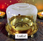 Akhand Jyoti Diya with Adjustable Bati 500ml Ghee as well as Oil Akhand Diya