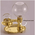 Big Akhand Diya -Oil-  with Adjustable Bati : 500 ml with Wick Lifting