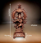 sacred Orange Copper Venugopalaswamy Idol, 3 Inches, 90 Grams, Handmade, Antique Patina Finish, Pack of 2 Pieces