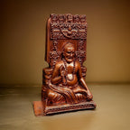 Brownish-Orange Handmade Sri Raghavendra Swamy, 2.7. Inches, 120G, Pack Of 1 Piece