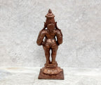 Brownish-Orange Copper Idols Indiaby, 3.4 Inches, Handmade Shri Vitthal Panduranga 140 Gram, Patina Antique Finish, Pack Of 1 Piece