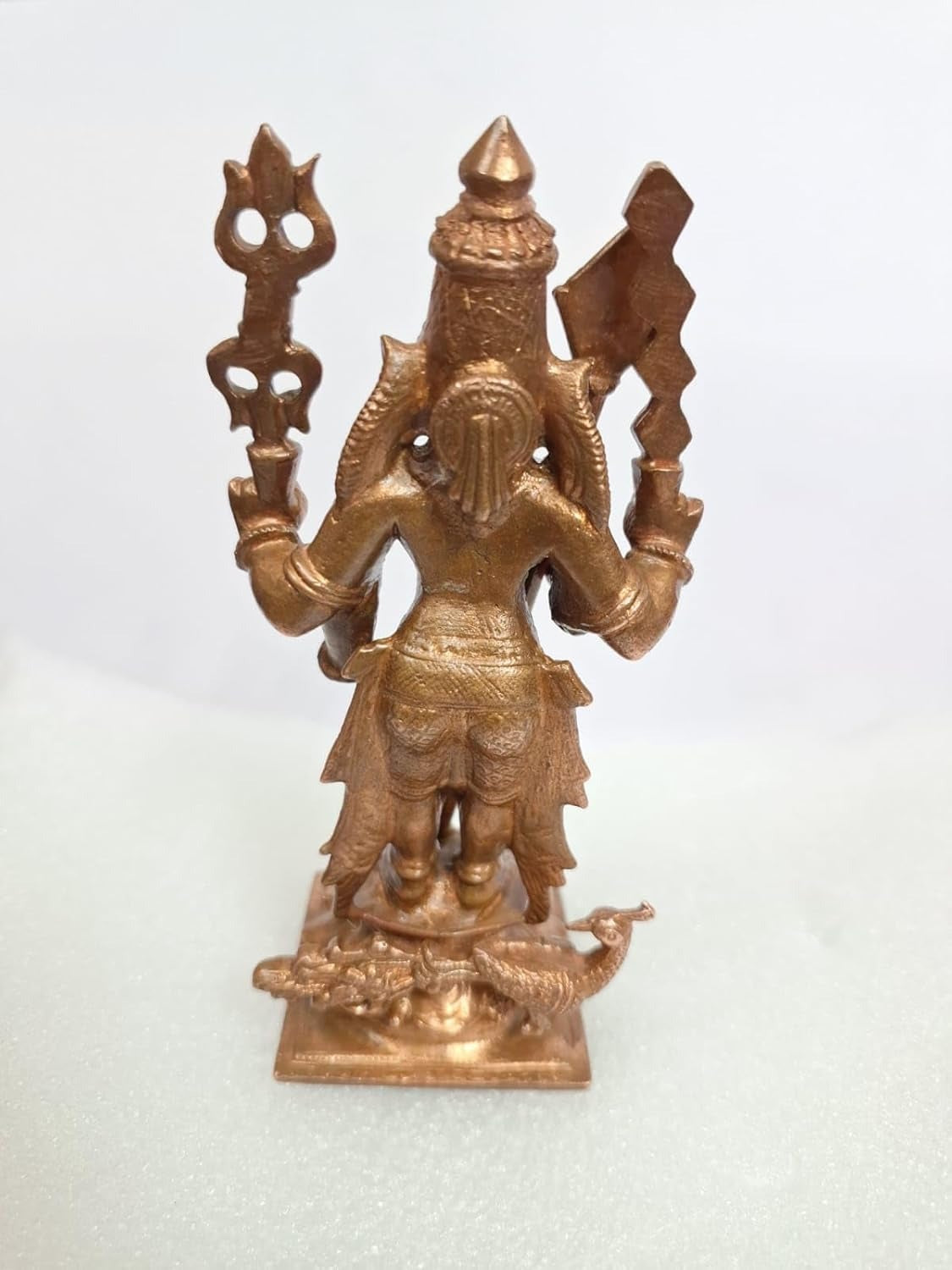 Brown Copper Idols Of God Murugar 4.5 Inches, 386G, Patina Antique Finish, Pack Of 1 Piece