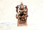 Brownish-Orange Copper Idolsby, 7.3Cm, Handmade Sri Yoga Lakshmi Narasimha, 183Grams, Patina Antique Finish, Pack Of 1 Piece