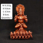 Sacred Copper Surya Narayana Idol – 11 cm, 400 Grams, Handmade Antique Patina Finish, Pack of 1 Piece