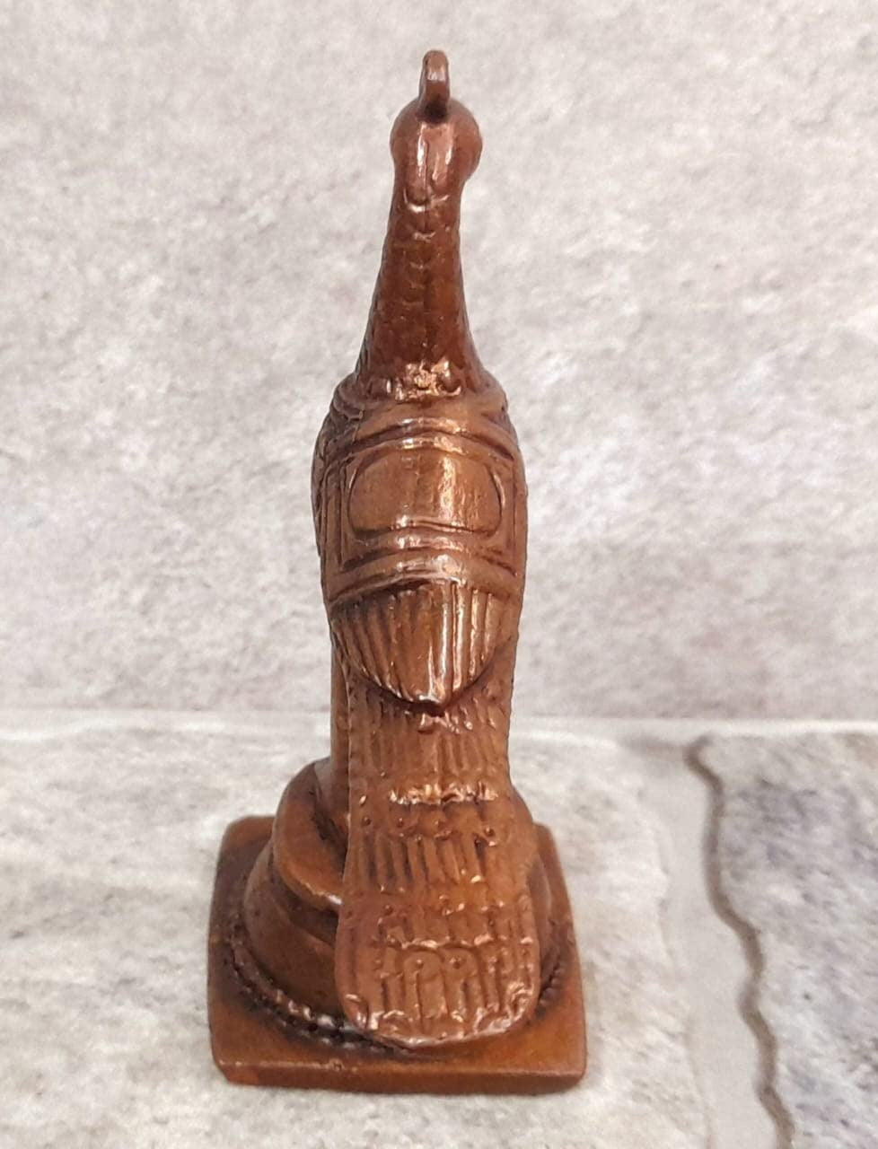 Brownish-Orange Copper Idols Indiaby, 3.2 Inches, Handmade Peacock 140G, Patina Antique Finish, Pack Of 1 Piece