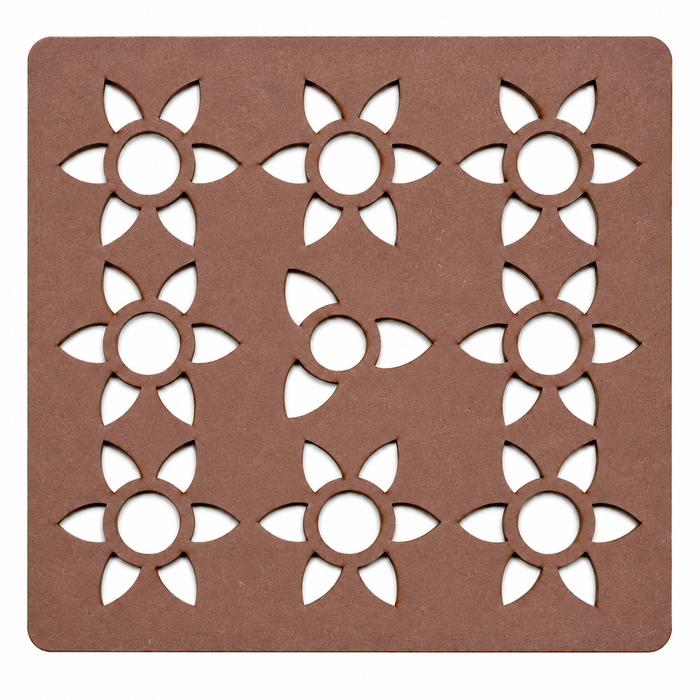Vardhini Kalash MDF Rangoli Stencil | Traditional Kalash Kolam Design | Reusable Pooja & Festival Stencil
