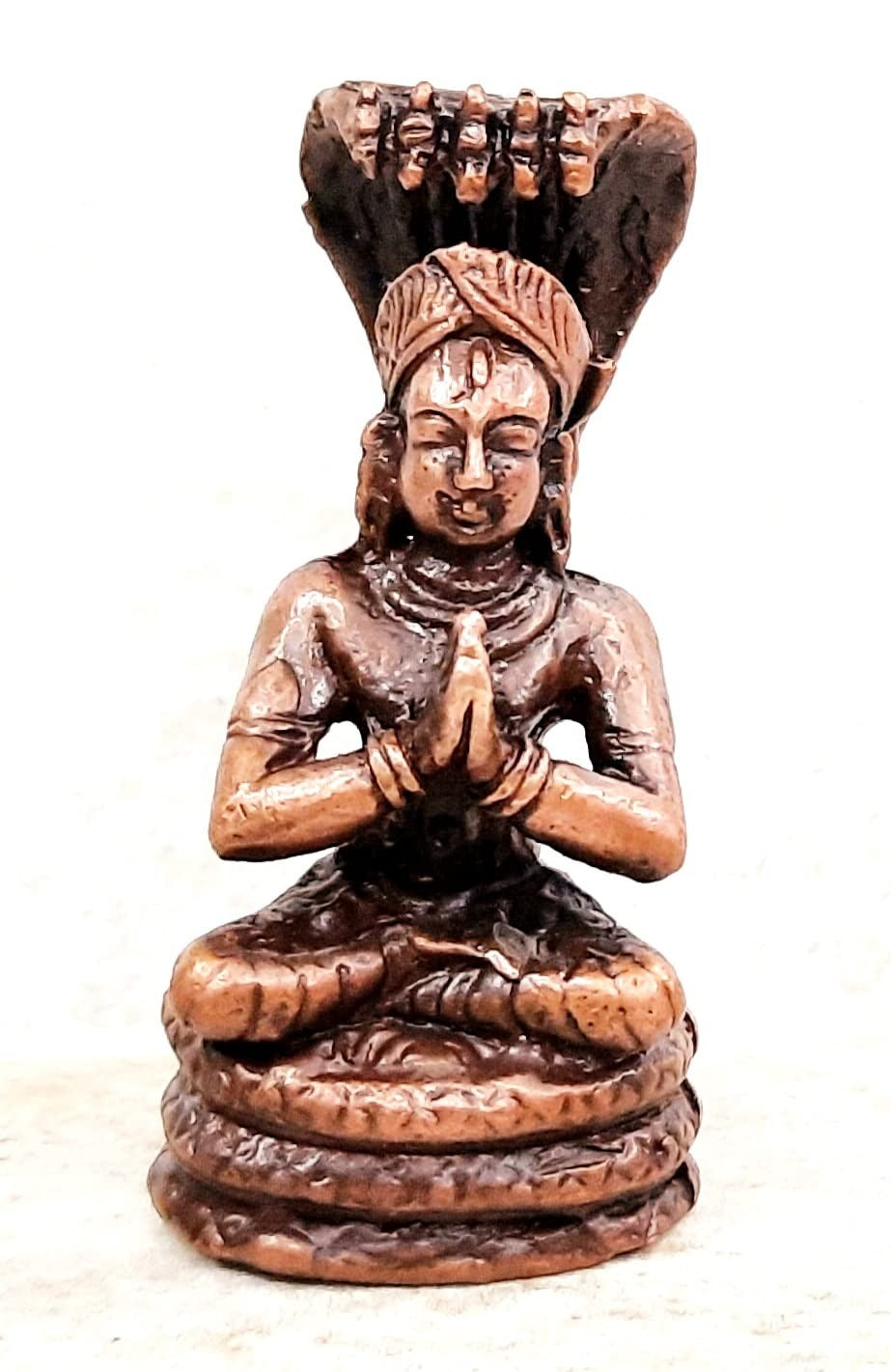 Copper" Or "Reddish-Brown Copper God Idols Manavala Mahamuni, 1.8Inches, 50G, Patina Antique Finish, Pack Of 1 Piece