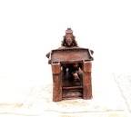 Brownish-Orange Copper Idolsby Unikraf , 7.5 Cm, Handmade Garuda 310 G, Patina Antique Finish, Pack Of 1 Piece