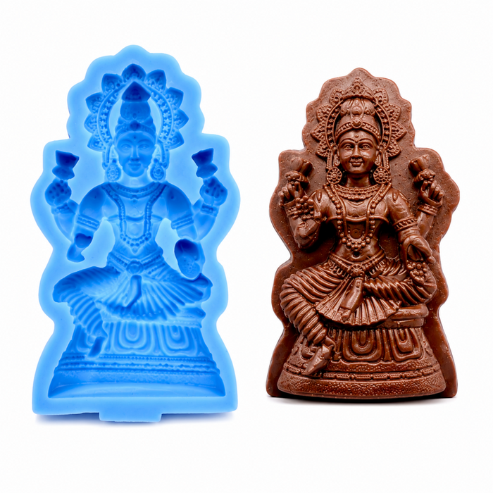 Traditional Lakshmi Devi Silicone Mold | Unikraf