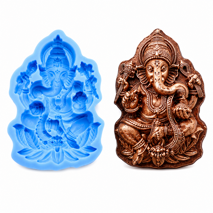 Royal Ganesha Silicone Mould |Unikraf