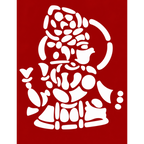Sacred Ganapati Coconut Decoration Stencil - Unikraf