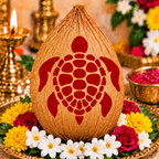 Kurma Mandala Coconut Decoration Stencil - Unikraf