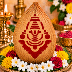 Lord Balaji Face Coconut Decoration Stencil - Unikraf