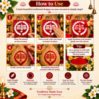 Shree Tilak Chakra Coconut Decoration Stencil - Unikraf