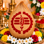 Shree Tilak Chakra Coconut Decoration Stencil - Unikraf