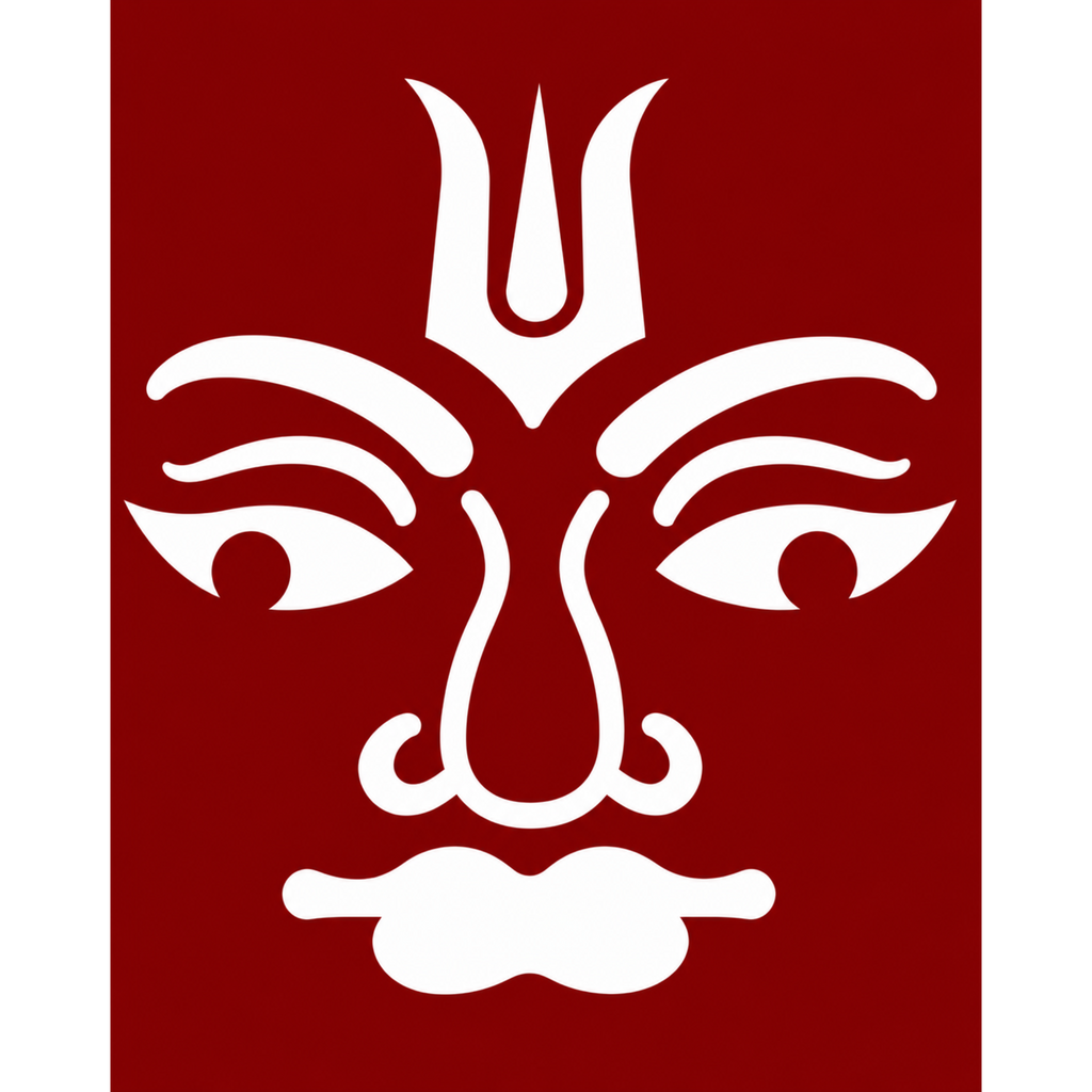 Vishnu Deva Divine Symbol Coconut Decoration Stencil - Unikraf