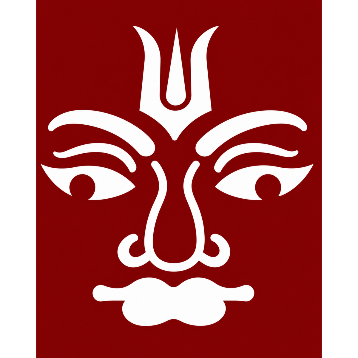 Vishnu Deva Divine Symbol Coconut Decoration Stencil - Unikraf