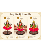 Ashta Lakshmi Set for Varalakshmi Pooja – 4 Inch MDF Set of 8 | Pooja, Vratham & Bommala Koluvu Decor