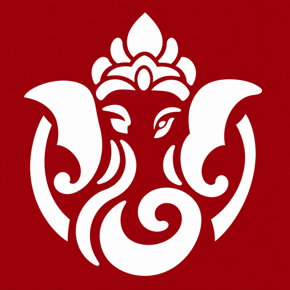 Divine Ganesha Coconut Decoration Stencil - Unikraf