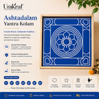 Ashtadalam Yantra Rangoli Stencil Wooden Pack of 1 piece