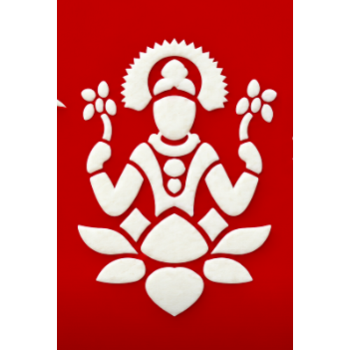 Lakshmi Maa Coconut Decoration Stencil - Unikraf