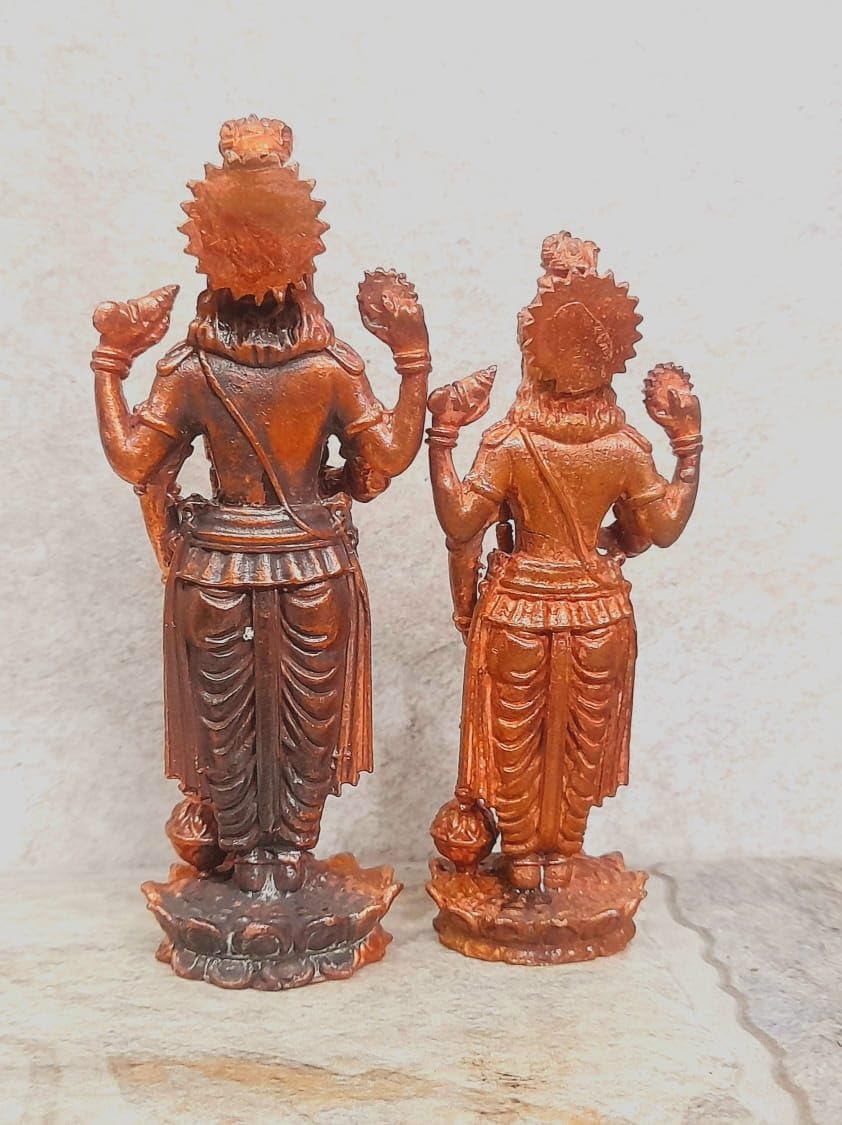 Brown Copper Idols Of God Guruvayurappan, Height 10.5 Cm, 345 Gram, Handmade, Pack Of 1 Piece