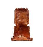 Brownish-Orange Copper Idols India, 1.3 Inches, Handmade Sri Raghavendra Swamy, 43G, Patina Antique Finish, Pack Of 1 Piece