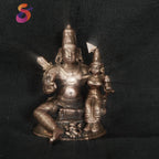 Brown Copper God Idols Ram And Seeta I, 2.3 Inches, 160G, Patina Antique Finish, Pack Of 1 Piece