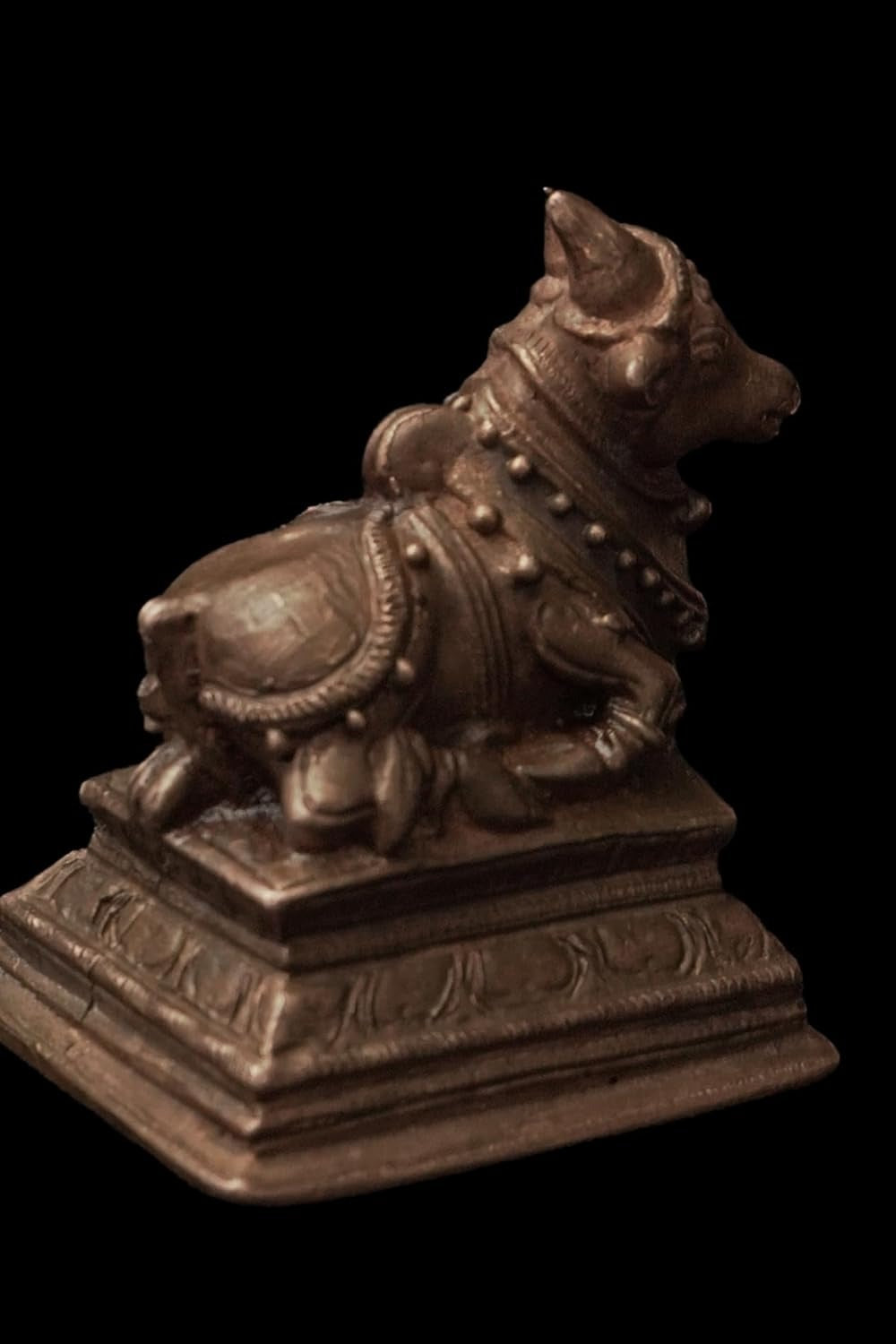 Brown Copper God Idols Nandhi, 2.1 Inches, 150G, Patina Antique Finish, Pack Of 1 Piece