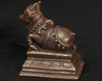 Brown Copper God Idols Nandhi, 2.1 Inches, 150G, Patina Antique Finish, Pack Of 1 Piece