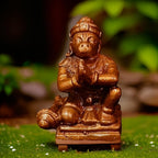 Sacred Copper Lord Hanuman Mini Idol – 0.8 Inches, 20 Grams, Handmade Antique Finish, Pack of 1 Piece