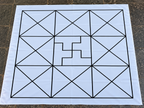 Traditional Navakam Design Flex Stencil _2 Feet _for Pooja & Temple Decorations | Unikraf