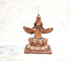 Sacred Garudar Solid Copper Idol – 6.3 cm | 135 Grams | Antique Patina Finish | Handcrafted Temple Murti