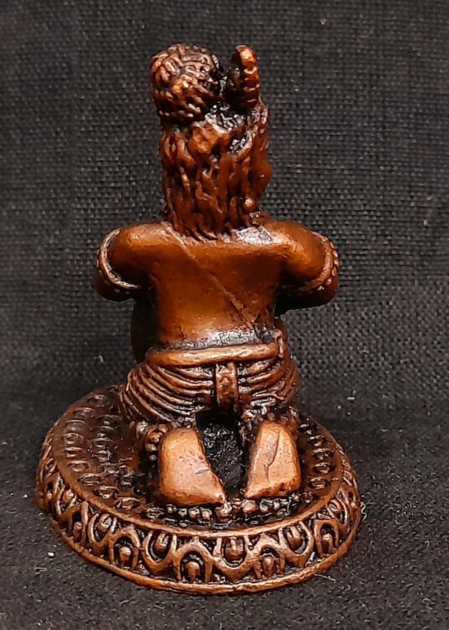 Sacred Bal Krishna (Makhan Chor) Solid Copper Idol – 1.8 Inches | 85 Grams | Antique Patina Finish | Handcrafted Murti