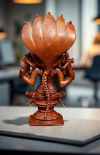 Sacred Copper Goddess Amman Idol – 4.8 Inches, 450 Grams, Handmade Patina Antique Finish, Pack of 1 Piece