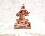 Sacred Lord Hanuman Solid Copper Idol – 6.3 cm | 147 Grams | Antique Patina Finish | Handcrafted Temple Murti