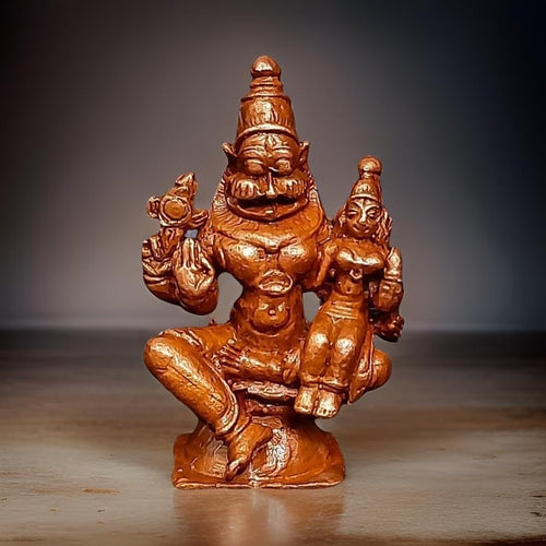 Antique Copper Copper Handmade Lakshmi Narasimhar 1.5 Inches, 50G, Pack Of 1 Piece