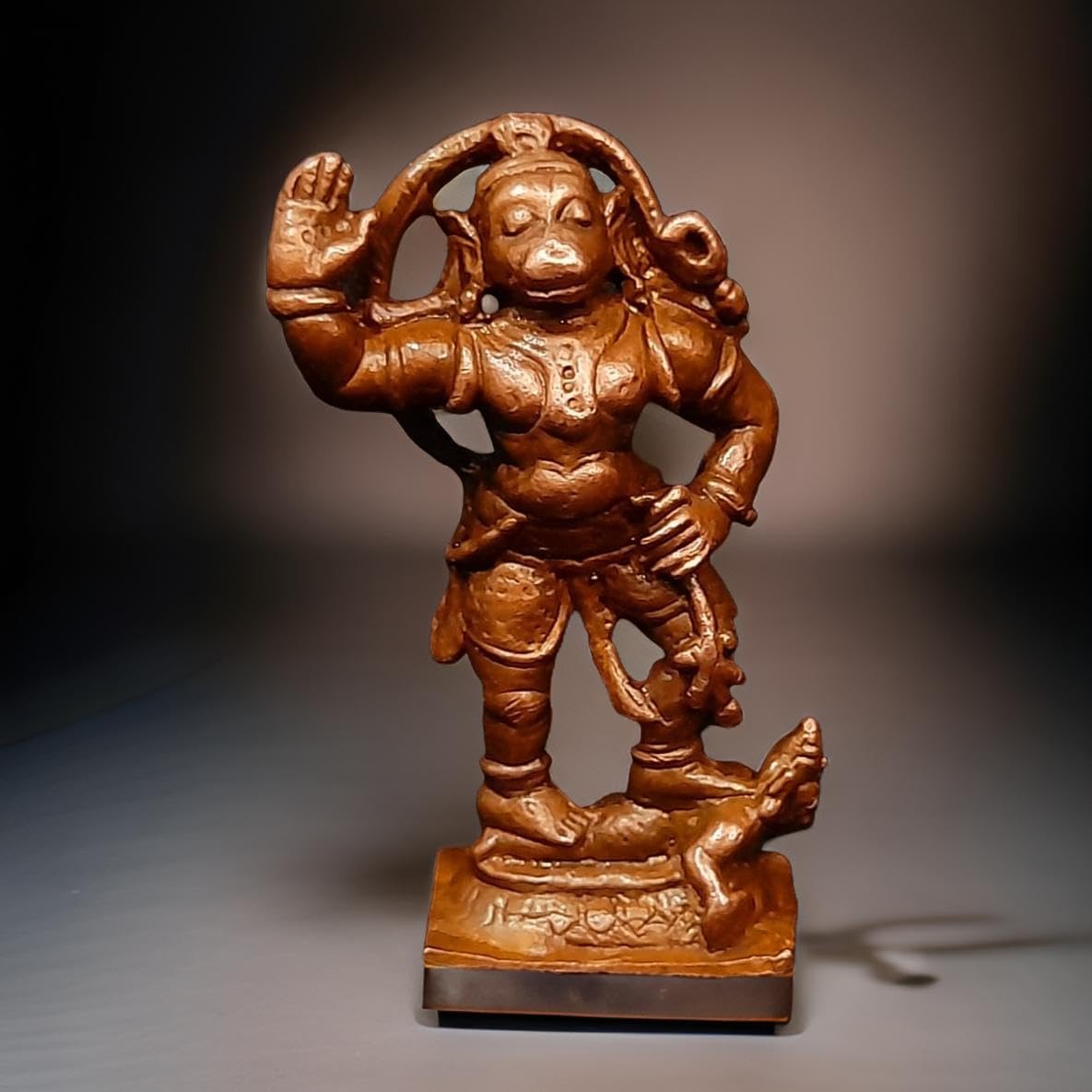 Brown Copper God Idol Hanuman, 2.1 Inches, 60G, Pack Of 1 Piece