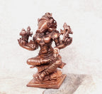 Brownish-Orange Copper Idols India, 3.5 Inches, Handmade Goddess Varahi, 455 Gram, Patina Antique Finish, Pack Of 1 Piece