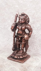 Antique Copper Copper Handmade Udupi Krishna Idols India, 1.9 Inches, 50G, Patina Antique Finish, Pack Of 1 Piece