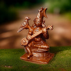 Sacred Raja Matangi Solid Copper Mini Idol – 1.6 Inches | 50 Grams | Antique Patina Finish | Handcrafted Tantric Devi Murti | Unikraf